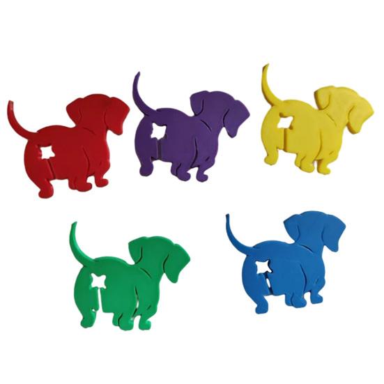 5 шт. Зажим для пакета с хлебом для кошек, многоразовый зажим для пакета со снеками в виде собачьей попы, напечатанный на 3D-принтере, зажимы для пакетов с едой в виде кошачьей попы для чипсов, хлеба, фруктовых пакетов