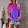 Women's 3D Animal Letter Print Casual Loose Round Neck T Shirts