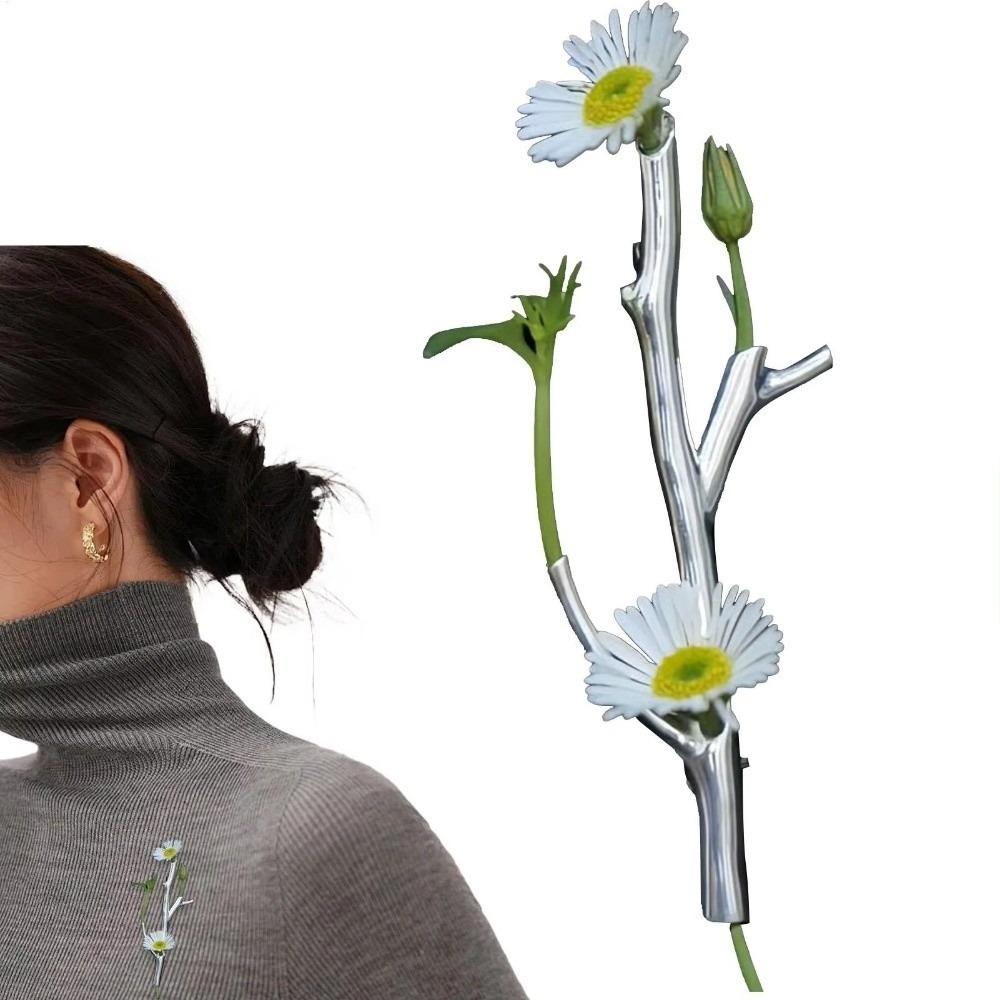 Can Be Arranged in Flower Mini Cabbage Vase Brooch Exquisite Flower Arranging Brooch  Dinner
