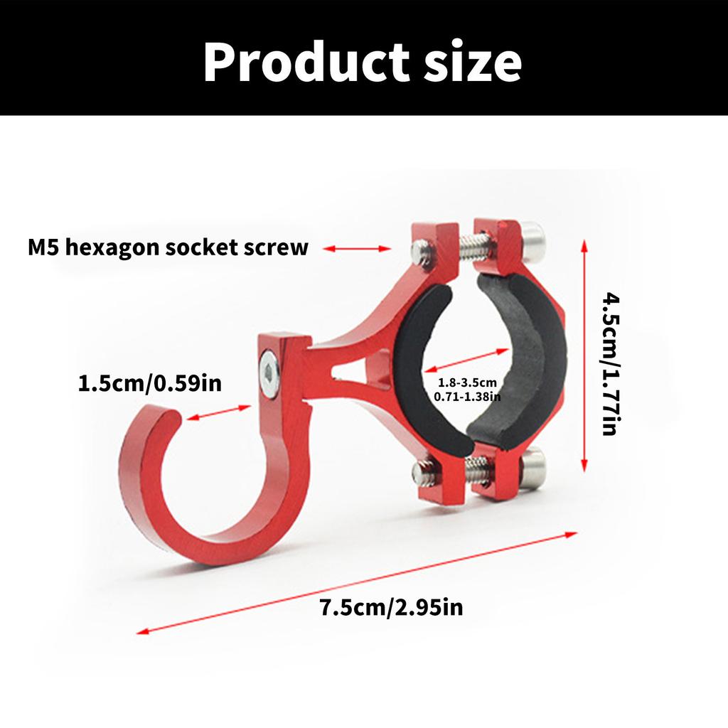 Universal Motorcycle Hook Aluminum Scooter Helmet Holder Electric Bike Bag Hanger Multipurpose Electric Bike Hook