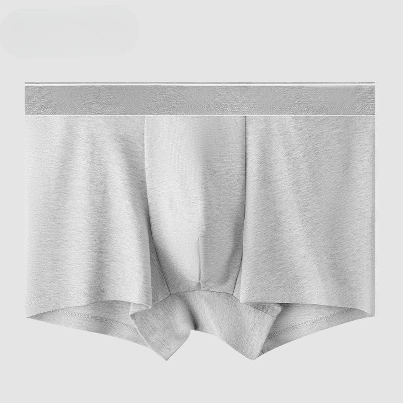 Мужское нижнее белье из чистого хлопка с антибактериальной внутренней частью, дышащее, однотонное, для мальчиков, для молодых мужчин, со средней посадкой