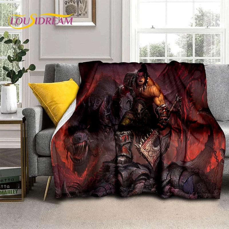 WOW, World of Warcraft Demon Hunter, Lich King Game Flannel Blanket for Beds Bedroom Sofa Picnic,Throw Blanket Outdoor Leisure