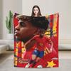 Lamine YYamal Flannel Blanket Number  Football Creative Throw Blankets for Home cm Quilt