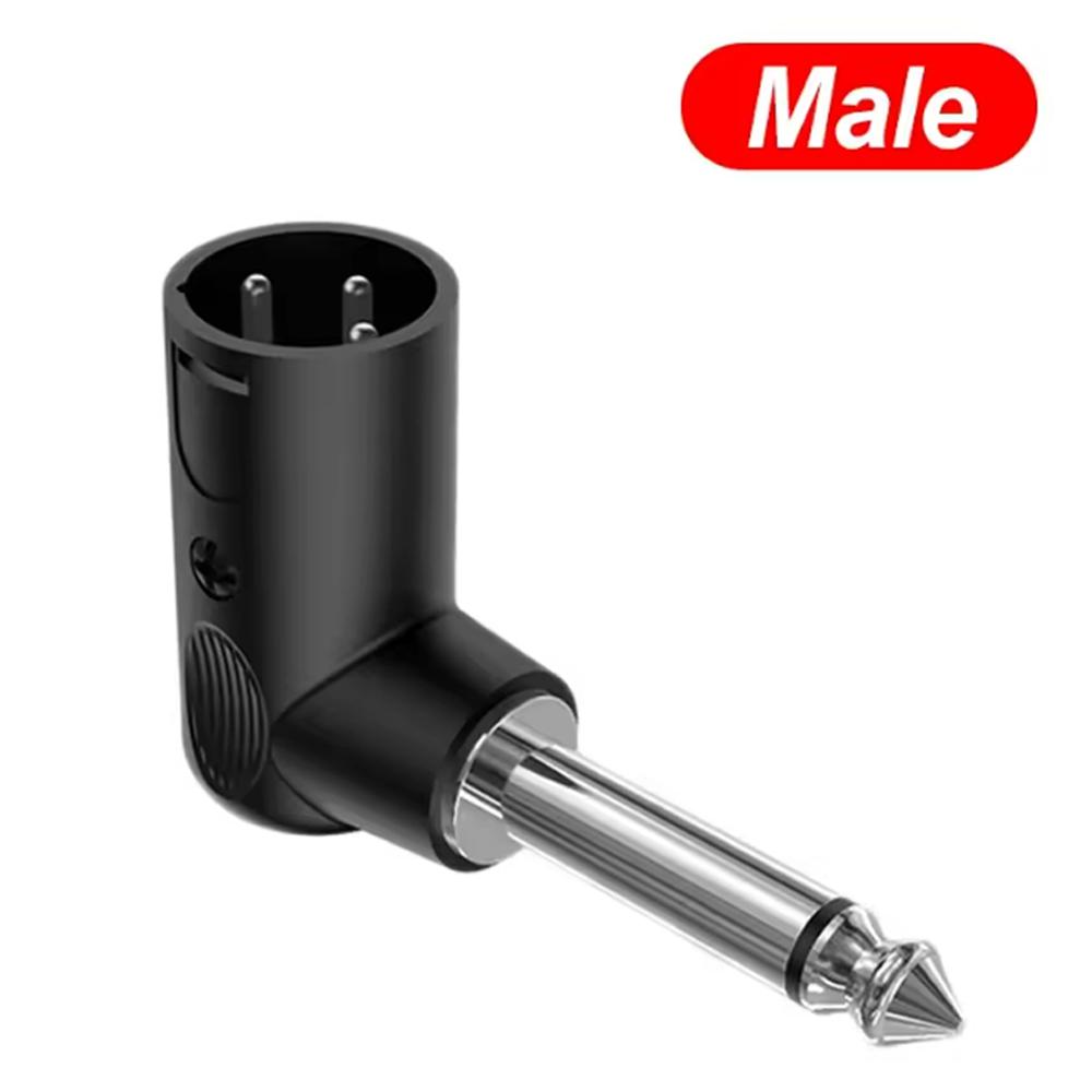 1/2/4/6 шт. 3-контактный XLR Female Male на 1/4"/6,35 мм Угловой Адаптер-Разъем для Наушников, Микрофона, Усилителя Мощности, Гитарных Динамиков