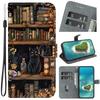 I17Pro Lily Flower Case for IPhone Air 17e 16e 15 14 Plus 13 12 Iphone17 Pro Max Case Leather Wallet Stand Back Cover Strap Capa