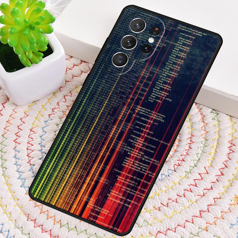 Чехол из ТПУ с изображением языков программирования для Samsung Galaxy note 10 pro S26 S25 S24 S23 S22 Ultra Plus S21 FE S20, противоударный чехол
