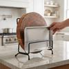Rustproof Pot Lid Holder Space Saving Kitchen Organizer Minimalism Dish Storage Rack  Kitchen