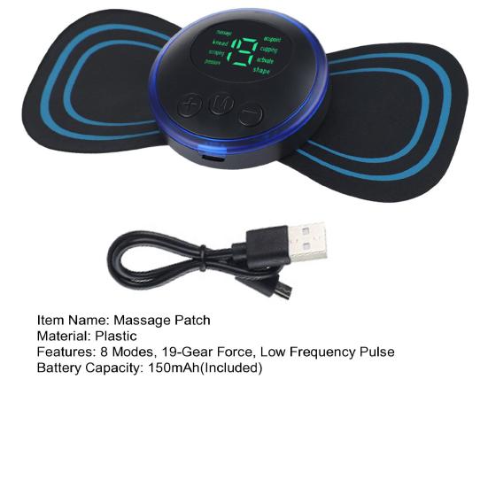 Практичный малошумный массажер для шеи, 8 режимов