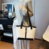Commuter Fashion Handbag Trendy Women's Bag Large Capacity Retro Versatile Shoulder Bag Canvas Temperament Tote Bag