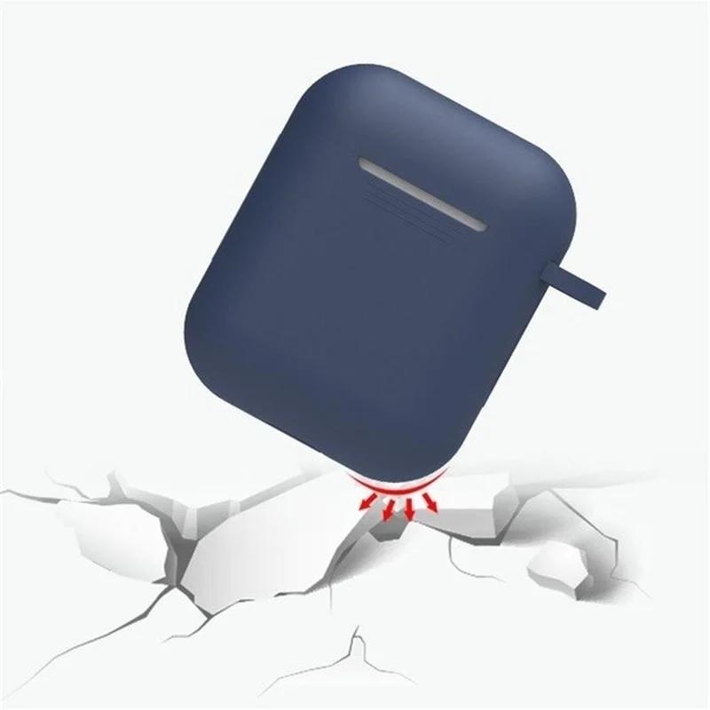Многоцветный Мягкий Силиконовый Чехол Подходит для Airpods1/i9s Роскошный Защитный Чехол для Наушников Ударопрочный Чехол с Крючком