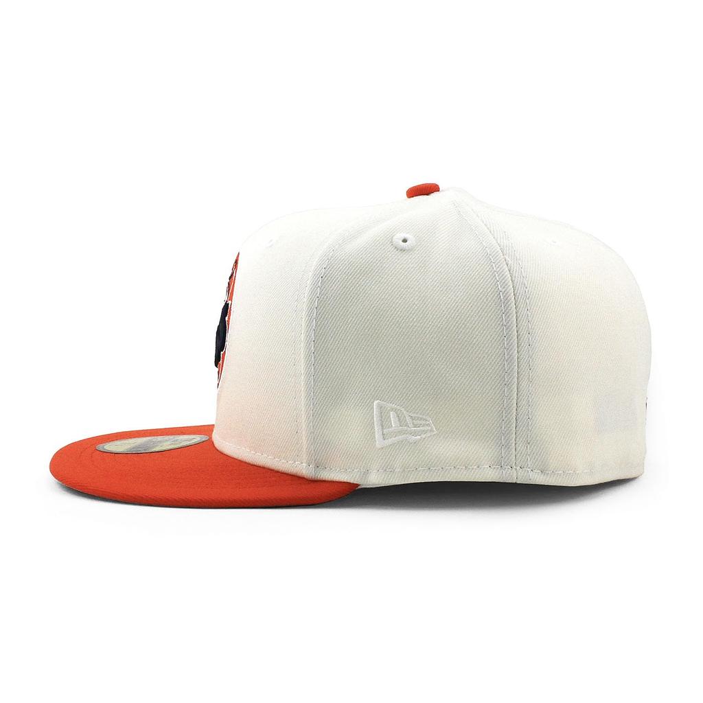 [New Era] Кепка 59FIFTY Houston Astros MLB 45-ЛЕТИЕ С СЕРЫМ НИЗОМ ОБЛЕГАЮЩАЯ КЕПКА КРЕМОВЫЙ HOUSTON ASTROS 5950 Цвет Шляпы Низ Размер 7-58 [Б/У]