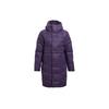 Training Sports Solid Color Hooded Fitted Mid-Length Down Jacket Women Outerwear Purple 1342791-500
