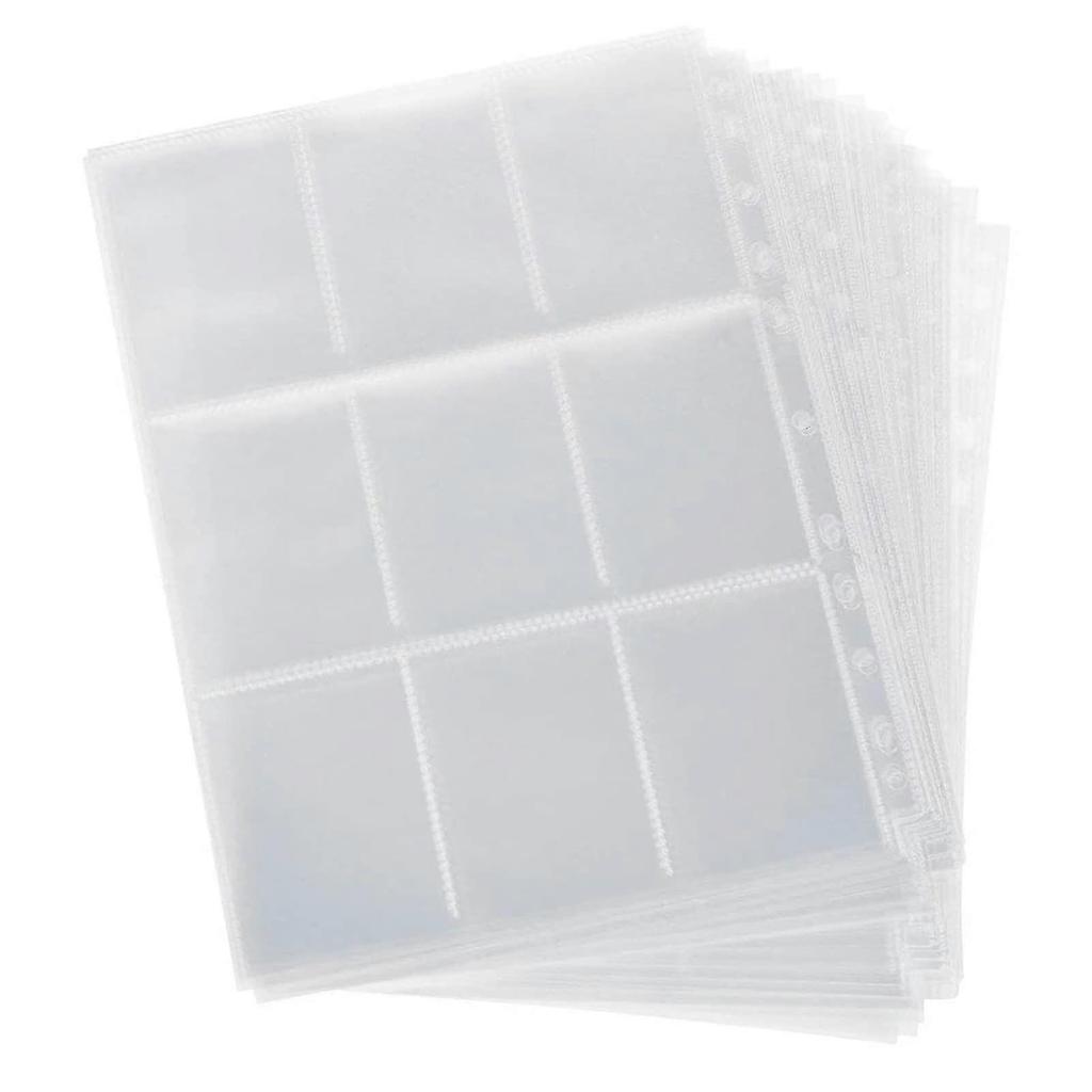 270 Pockets Trading Card Sleeves Card Binder, Trading Card File Storage Wallets Album Pages Collection 11 Hole