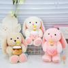 Cute Rabbit Plush Toy Big-Eared Rabbit Doll Grab Machine Doll Throw Pillow Doll Birthday Gift