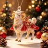 Shining Goat Hanging Ornament 2D Flat Animal Hanging Decoration Gifts Keychain  Bag Charms
