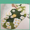 Flower Cartoon Moss Carpet Floor Print Thick Great Water Absorption Non Slip Soft No Odor Bathroom Rug Bedroom Entry Bath Shower Bathtub Carpet