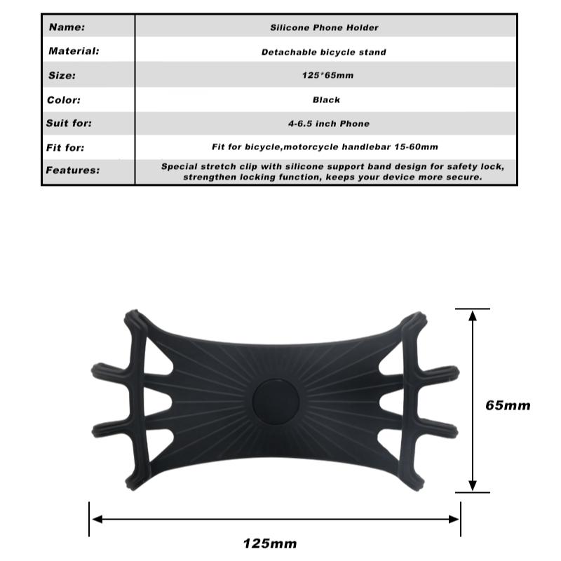 Универсальный держатель для мобильного телефона на велосипед из силикона для горного велосипеда, кронштейн для навигации на шоссейном велосипеде, зажим для GPS, быстросъемное крепление, аксессуар для велоспорта