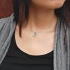 [FUNKOUTS] Квадратный Камень Серебряный 925 Пробы Подвеска Ожерелье Принцесса Огранка Цирконий FCN-065 cooldust