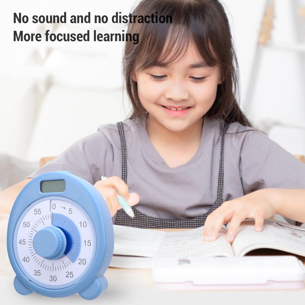 Dual Screen Visual Countdown Timer 60 Minutes Visual Timer Clock  For Time Management