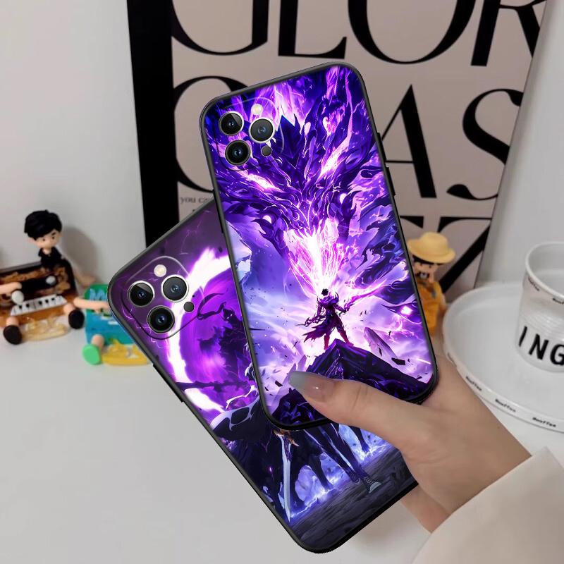 QE3 Anime Sung JinWoo Case for Samsung Galaxy M06 M15 M16 M35 M55 M56 A36 A42 A50 A50S A51 A52 A32 A33 A05 A05S A06 A16 A20
