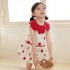 Girls Summer Block Petal Dress Cute Bud Skirt Sleeveless Vest Dress For Toddler And Kids