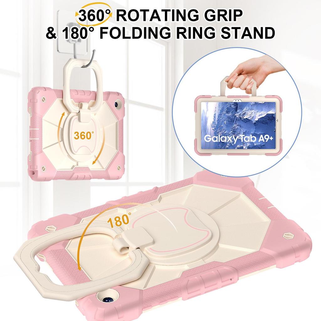 Samsung Tab A9+ 11" Защитный чехол для планшета с защитой от падений и вращением на 360° с подставкой