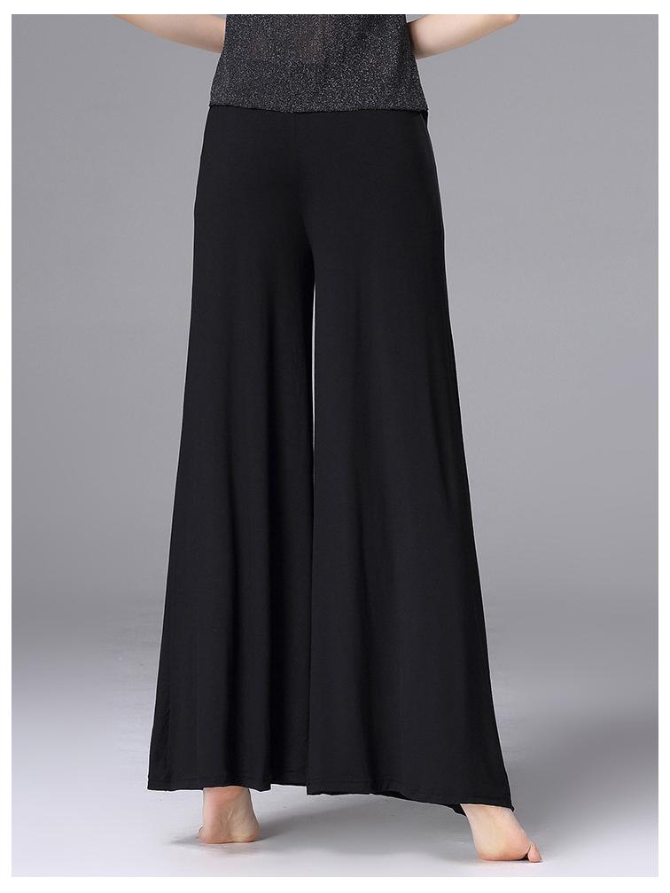 Женские свободные драпированные модальные брюки широкие от бедра для танцев и йоги 2025