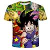 Летняя футболка Dragon Ball 2026 для детей, топ, футболка, аниме-фигурки, Сон Гоку