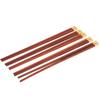 Набор из 5 пар деревянных палочек для еды в китайском стиле, безопасная посуда ручной работы, подарок для семьи и друзей, красный
