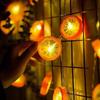 Yousheng Decorative Fairy Lights Soft Glow Non-Glaring Multifunctional Battery Operated Orange Slices String Lights LED Hanging Lamps