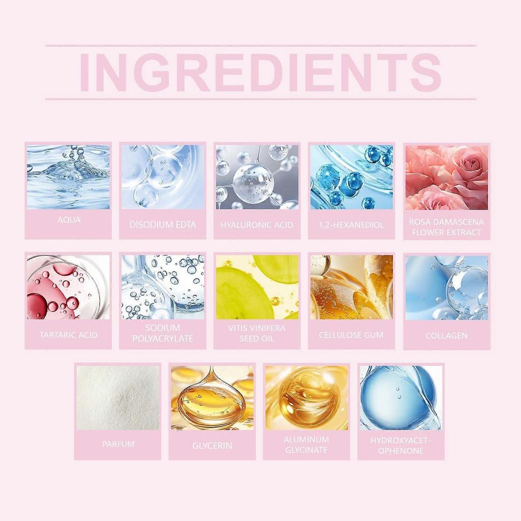 Viareline Collagen Hydrating Facial Mask (Single Pack) Daily Facial Moisturizing And Lifting Gentle Nourishing Care