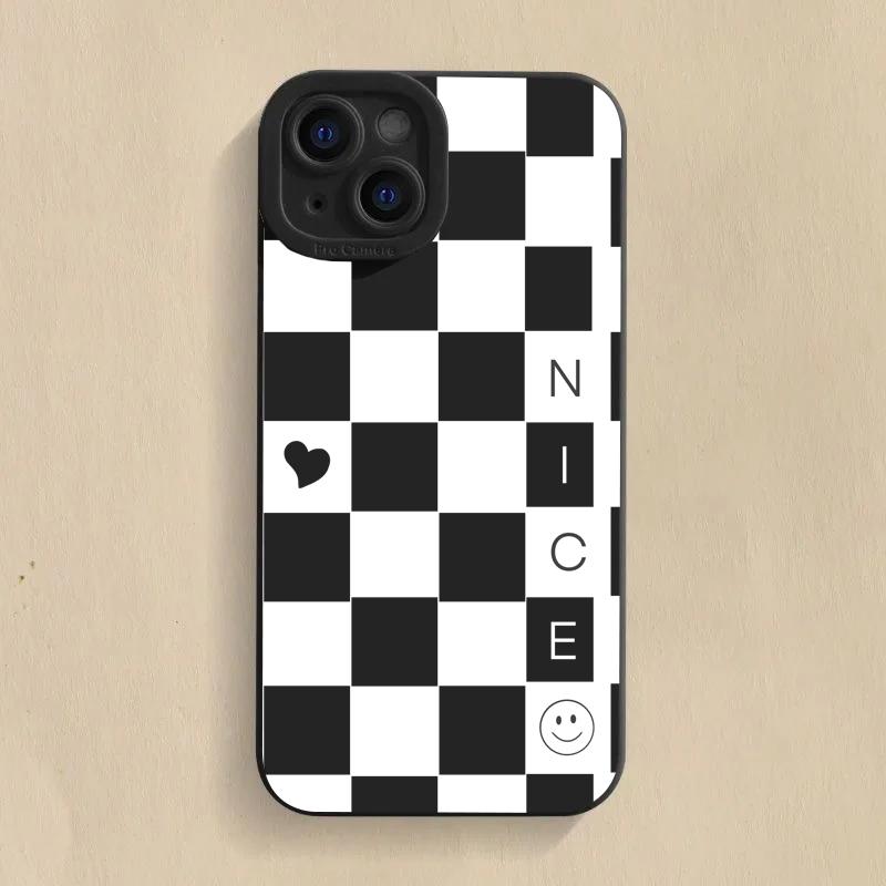 Модный белый сетчатый силиконовый чехол для iPhone 16 Pro Max 15 14 13 12 11 X XS Max XR 7 8 Plus SE 2020 противоударный мягкий чехол