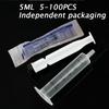 5/10/20/50/100Pcs No Needle 5ml Plastic Reusable With OPP Health Measuring Cat Pet Feeding Nutrient Syringe Tools 5ML Syringe