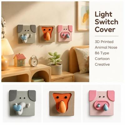 Animal Nose Joystick Switch Stickers 86 Type Switch Decorative Cover Home Ornament