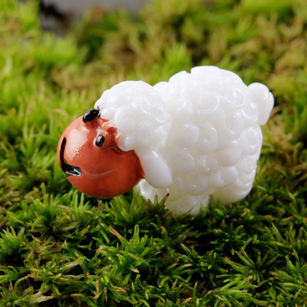 10Pcs Resin Sheep Cute Decorations Home Miniature Decoration Figurines Home Decoration Sheep Accessories Mini Crafts