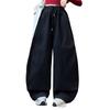 2025 Новые весенне-осенние корейские широкие повседневные спортивные брюки для девочек-подростков