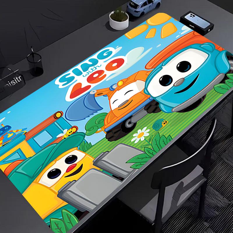 Leo the Truck Mouse Pad - Non-Slip Rubber Base, Smooth Surface for Work,Gaming,Office,And Home Use, Desk Mouse Pad