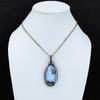 Owyhee Opal Gemstone Pure Copper Wire Wrapped Handmade Pendant Jewelry
