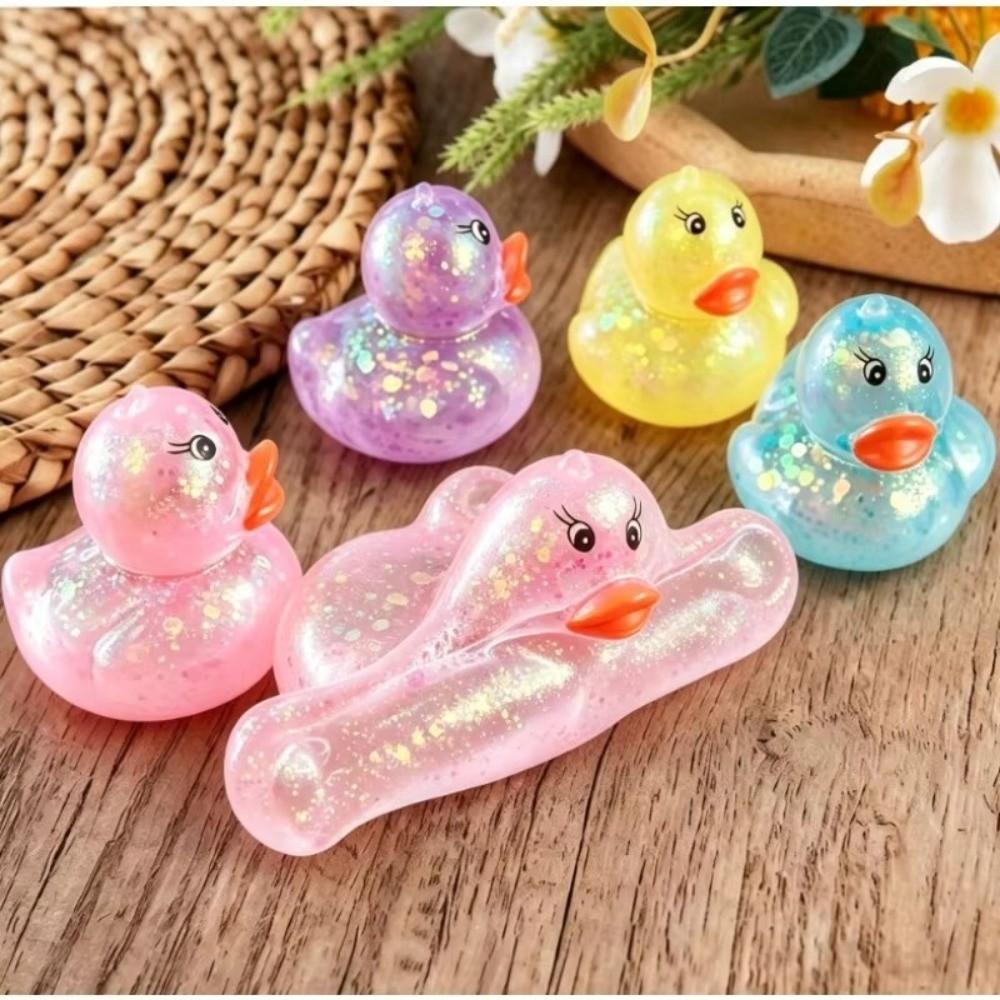 Soft Duck Squeeze Toy Random Color Decompression Toy Kawaii Style Stretch Stress Ball Party Gifts