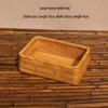 Japanese-Style Rattan Storage Basket: Rectangular, Multifunctional for Desktop, Toys, and Snacks