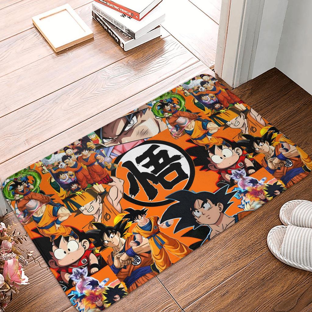 Goku Anime Dragon Ball Doormat Mat Anti-Slip Kitchen Bathroom Toilet Rug Carpet 40*60cm