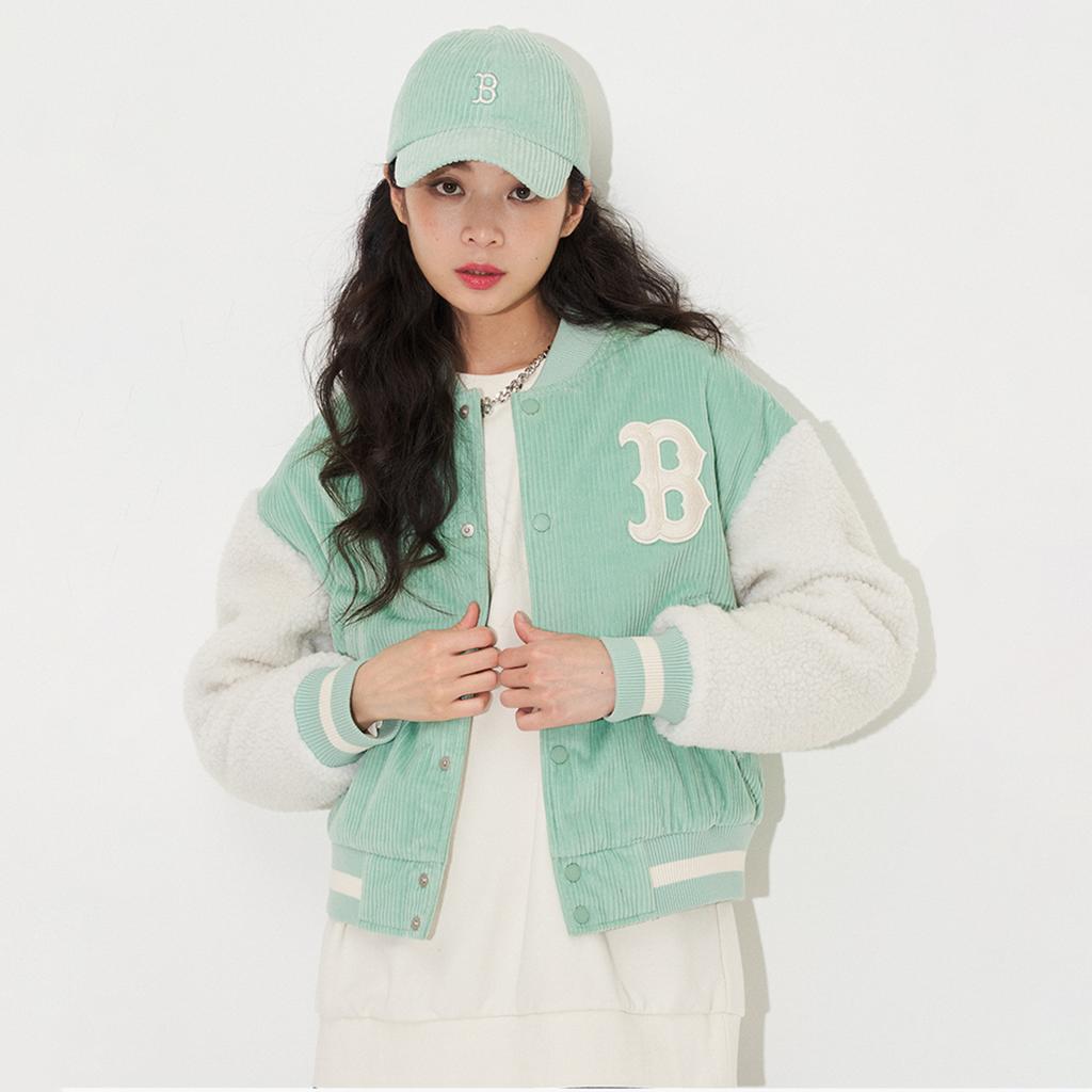 New MLB Velvet Jackets Unisex Light Mint 3AJPEC116-43MTL