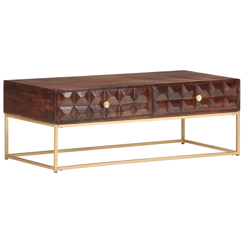 Coffee Table 112 x 50 x 40 cm Solid Mango Wood