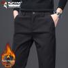 Мужские осенне-зимние шерстяные брюки прямого кроя в стиле business casual