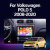 Автомагнитола для VW Volkswagen POLO 5 2008-2017 Vento Беспроводной Carplay Android 14 Авто Автомагнитола стерео DSP 2 Din 4G WIFI QLED