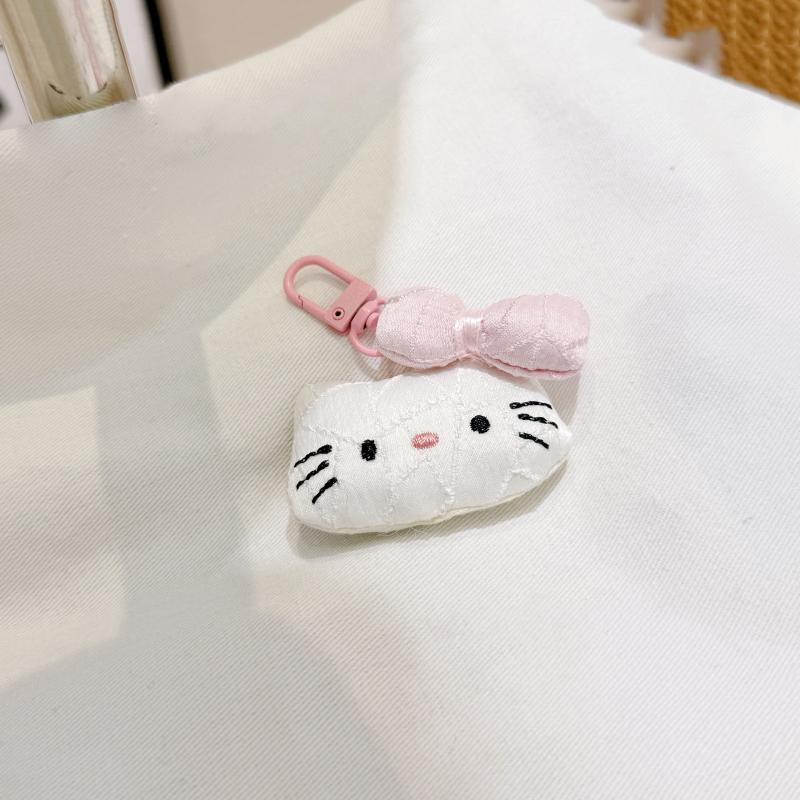 Мультяшный Милый Плюшевый Брелок в виде Кошечки Китти, Прекрасная Мягкая Кукла, Брелок для Ключей, Подвеска на Сумку, Украшение для Рюкзака, Подарок на День Рождения для Девочки