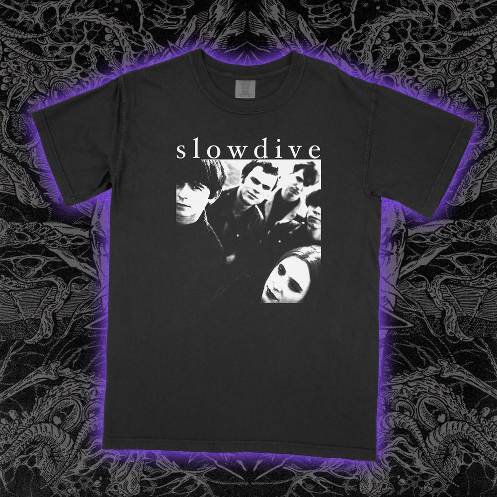 Slowdive Souvlaki Футболка Винтажная Футболка с Графикой Шугейз Группы Дрим-поп Унисекс Футболка