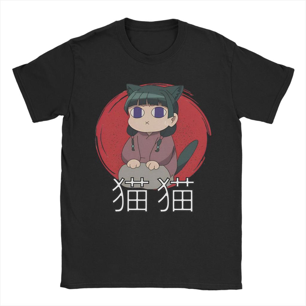 Print Maomao and Jinshi Anime T-Shirt For Men Women Crewneck Short Sleeve Clothes The Diaries Cotton Summer Clothing