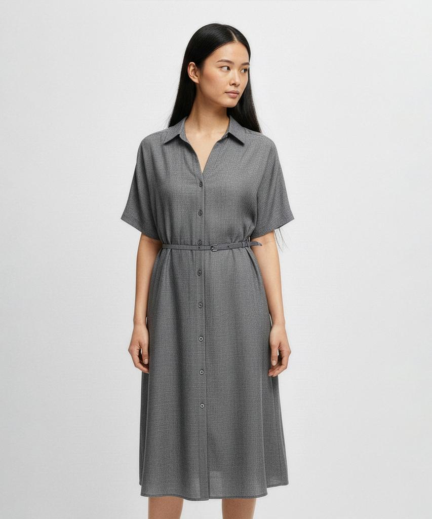 Boss Women'S Wool Set-Up Shirt Dress 50541988_024