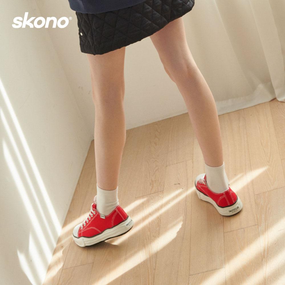 Кеды Skono Grunge из парусины / Красные
